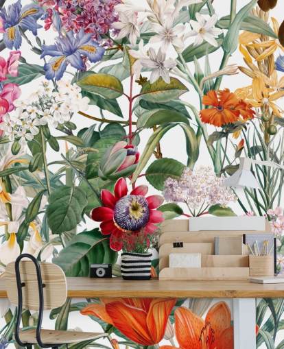 ziemlich bunte Blumentapete