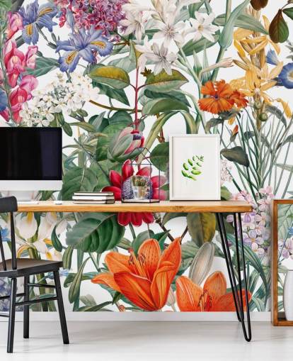 pen floral fargerik tapet pen floral fargerik tapet