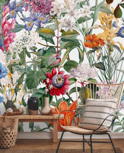 ziemlich bunte Blumentapete ziemlich bunte Blumentapete