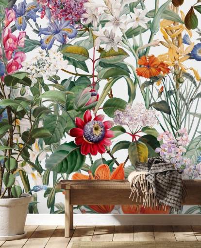 mooi bloemen kleurrijk behang mooi bloemen kleurrijk behang