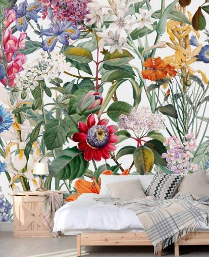 ziemlich bunte Blumentapete