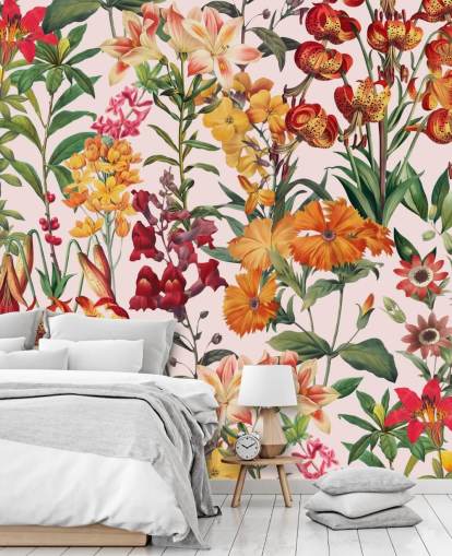 orange, red summer flowers wallpaper orange, red summer flowers wallpaper