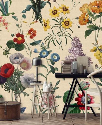 fleurs de prairie papier peint fleurs de prairie papier peint