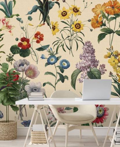 fleurs de prairie papier peint