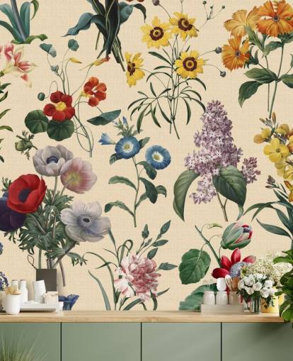 fleurs de prairie papier peint fleurs de prairie papier peint