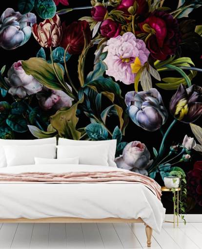 dark floral wallpaper dark floral wallpaper