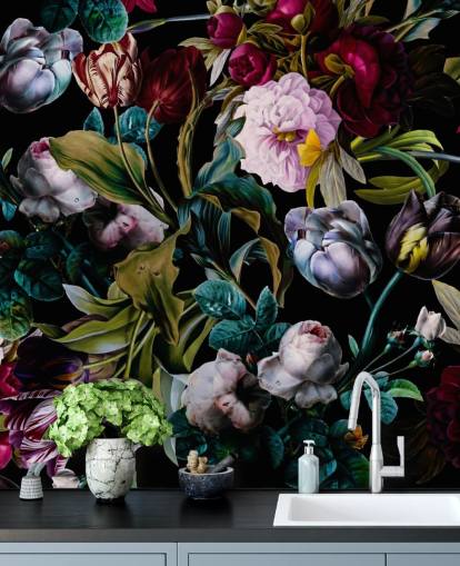 dark floral wallpaper dark floral wallpaper