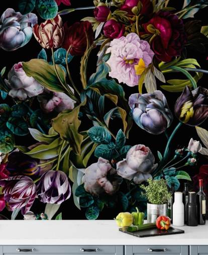 dark floral wallpaper dark floral wallpaper