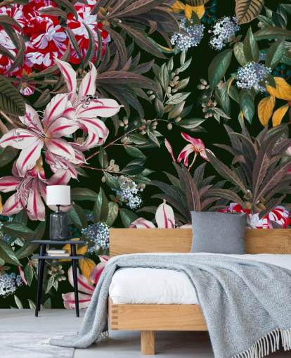 colourful lilys wallpaper