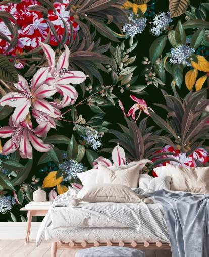 colourful lilys wallpaper