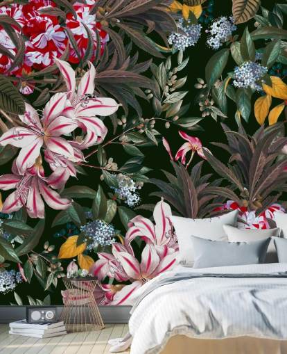 colourful lilys wallpaper