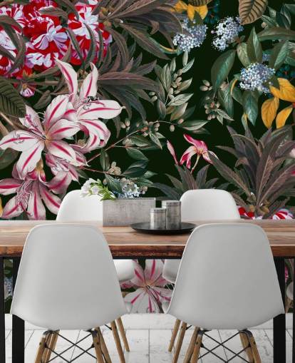 colourful lilys wallpaper