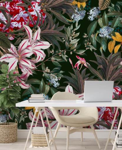 colourful lilys wallpaper