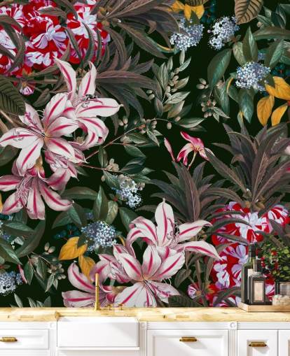 colourful lilys wallpaper colourful lilys wallpaper