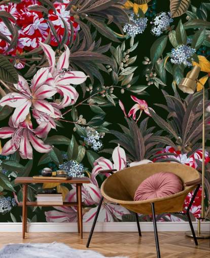 kleurrijk lilys behang kleurrijk lilys behang