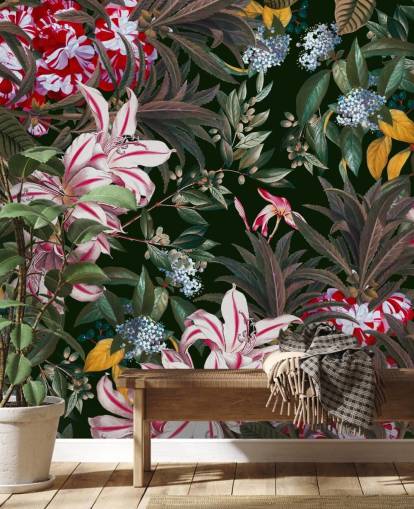 colourful lilys wallpaper