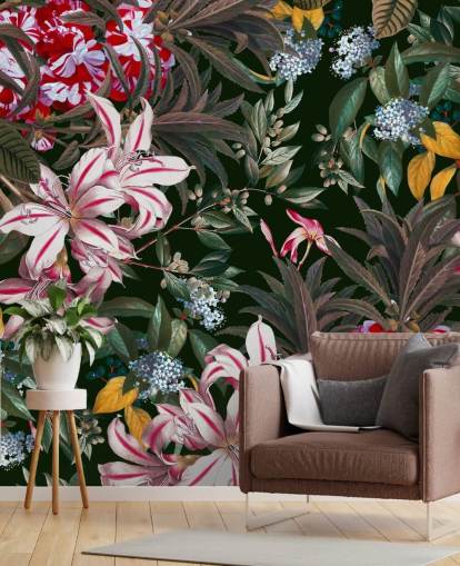 colourful lilys wallpaper