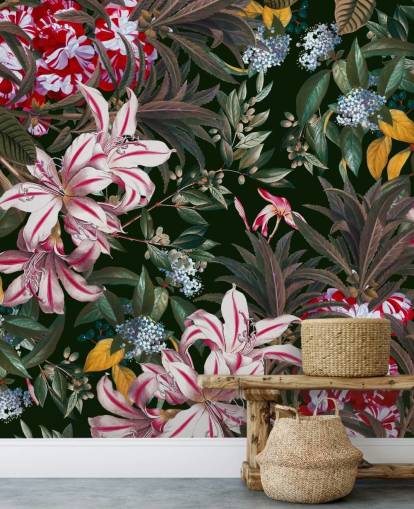 colourful lilys wallpaper