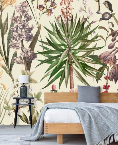 vilde blomster collage tapet vilde blomster collage tapet