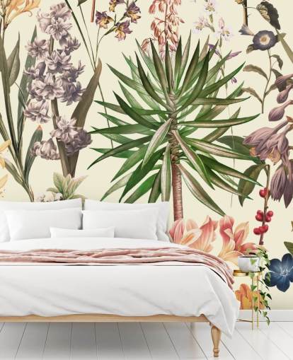 Wildblumen-Collage Tapete