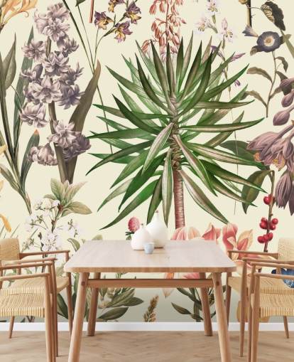 vilde blomster collage tapet vilde blomster collage tapet