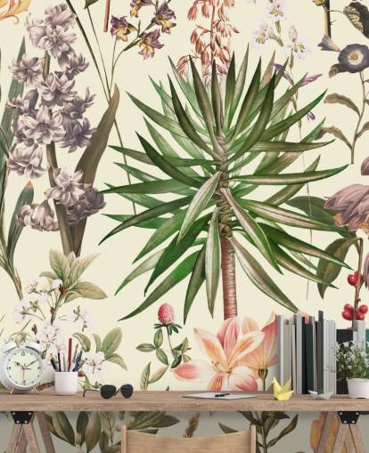 vilde blomster collage tapet vilde blomster collage tapet