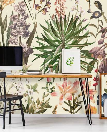 wild flowers collage wallpaper