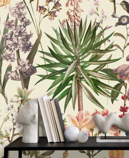 wild flowers collage wallpaper