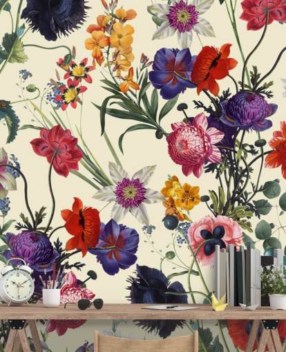 pretty flowers on off white background wallpaper pretty flowers on off white background wallpaper