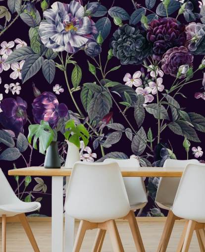 dark purple floral wallpaper dark purple floral wallpaper