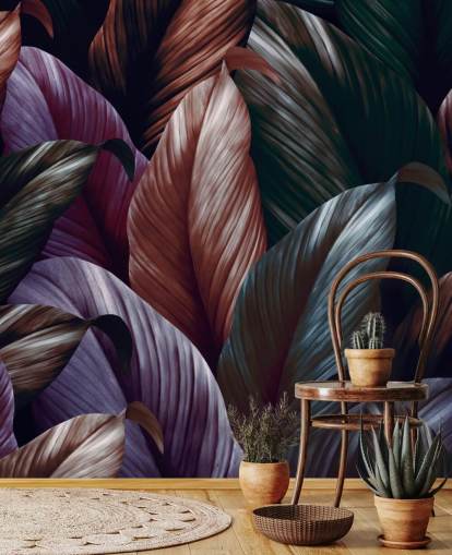 dark purple leaves wallpaper