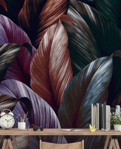 dark purple leaves wallpaper