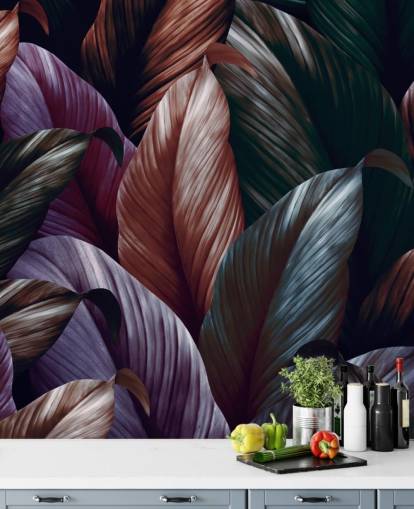 dark purple leaves wallpaper