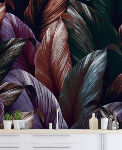 dark purple leaves wallpaper