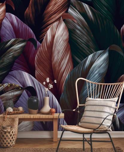 dark purple leaves wallpaper