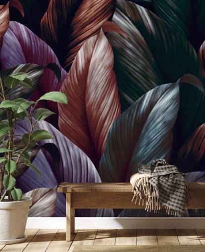 dark purple leaves wallpaper