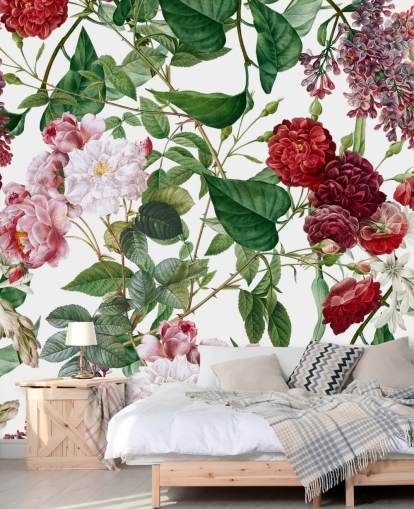 red and pink flower wallpaper