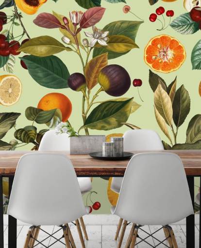 citrusvruchten behang