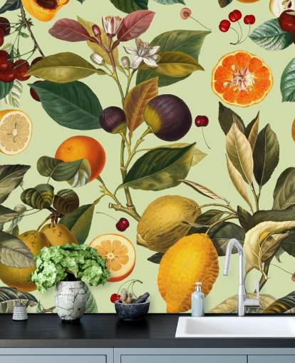 citrusvruchten behang citrusvruchten behang