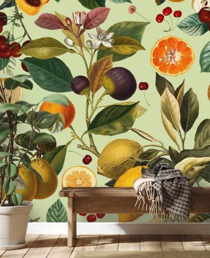 citrusvruchten behang