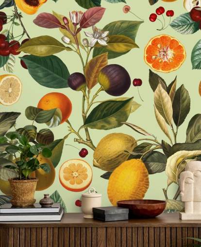 citrusfrukter tapeter