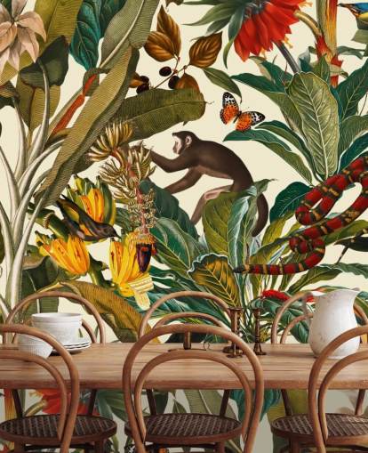 jungle planten en dieren behang jungle planten en dieren behang