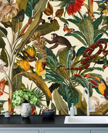 Dschungel Pflanzen und Tiere Wallpaper