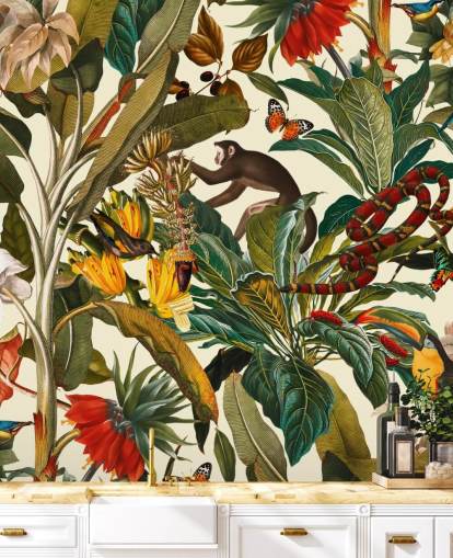 Fondos de selva plantas y animales