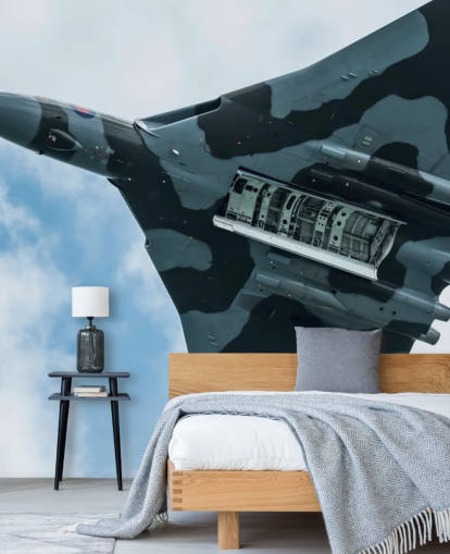 customizable military jet wall mural called Vulcan Bomber Final Run for home offices, bedrooms and businesses