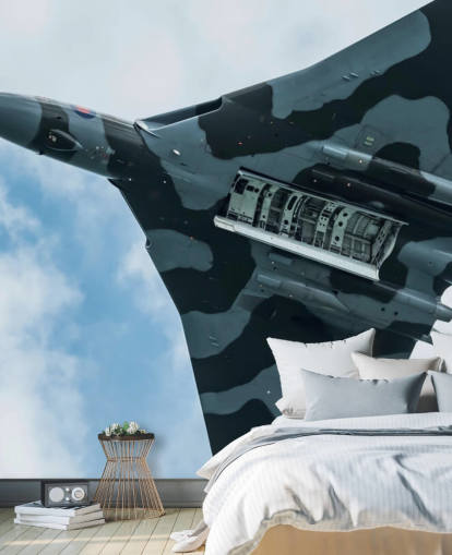 customizable military jet wall mural called Vulcan Bomber Final Run for home offices, bedrooms and businesses