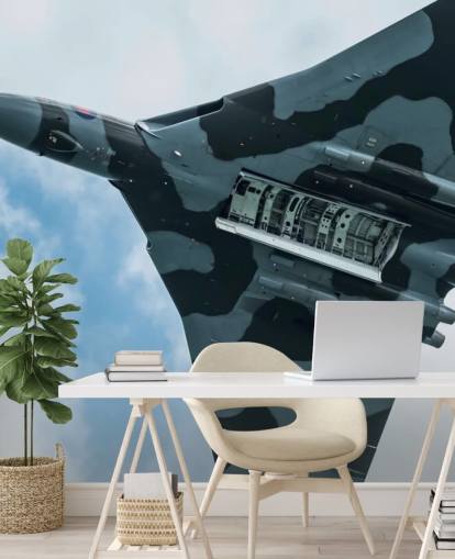 mural de parede a jato militar personalizável chamado Vulcan Bomber Final Run para escritórios domésticos, quartos e empresas mural de parede a jato militar personalizável chamado Vulcan Bomber Final Run para escritórios domésticos, quartos e empresas