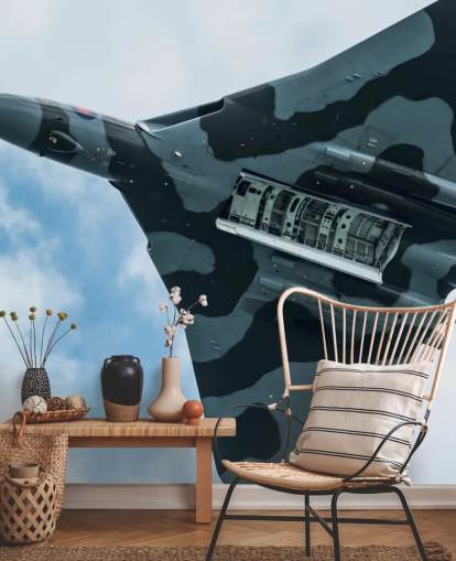 customizable military jet wall mural called Vulcan Bomber Final Run for home offices, bedrooms and businesses