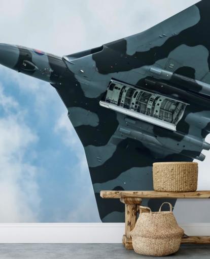 mural de pared de avión militar personalizable llamado Vulcan Bomber Final Run para oficinas domésticas, dormitorios y negocios