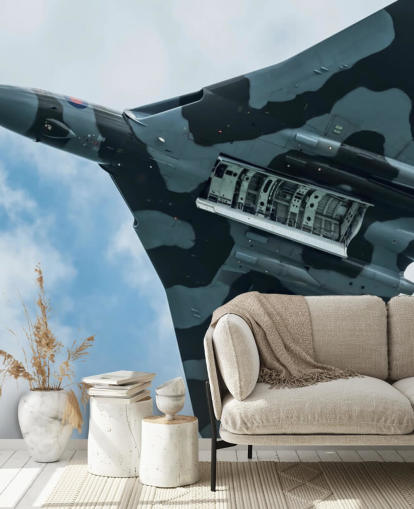 customisable military jet wall mural called Vulcan Bomber Final Run for home offices, bedrooms and businesses
